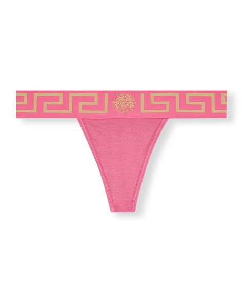 versace greca thong women|Greca Border Thong .